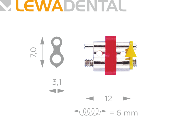 LEWA Standard 1006 D-12 Стандартный расширяющий винт 6 мм.