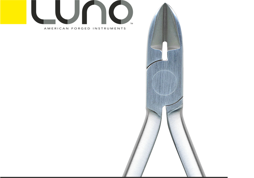 LUNO 001-023349 Кусачки для жесткой проволоки с углом 15° 